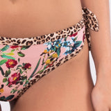 Bikini a triangolo alto non imbottito e slip con fiocchi removibili - LO02