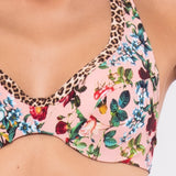 Bikini set reggiseno francese con ferretto invisibile e slip laccetti - LO04