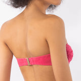 Bikini a fascia con ferretto invisibile e spallina removibile - DN08