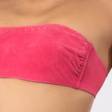 Bikini a fascia con ferretto invisibile e spallina removibile - DN08
