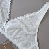 Reggiseno Triangolo Non Imbottito in Pizzo - MILK - DE20