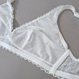 Reggiseno Triangolo Non Imbottito in Pizzo - MILK - DE20