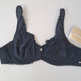 Reggiseno Francese Con Ferretto In Pizzo - NERO - DE22