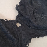 Reggiseno Francese Con Ferretto In Pizzo - NERO - DE22