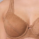 Reggiseno Francese Con Ferretto In Pizzo - CARAMELLO - DE22