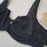Reggiseno Francese Con Ferretto in Pizzo - NERO - DE22
