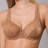 Reggiseno Francese Con Ferretto in Pizzo - CARAMELLO - DE22