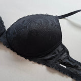 Reggiseno Con Coppe Graduate in Pizzo - NERO - DE23