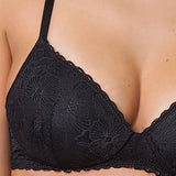 Reggiseno Con Coppe Graduate in Pizzo - NERO - DE23