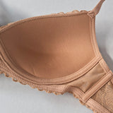 Reggiseno Con Coppe Graduate in Pizzo - CARAMELLO - DE23