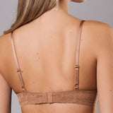 Reggiseno Con Coppe Graduate in Pizzo - CARAMELLO - DE23