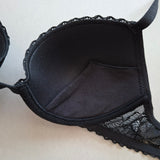 Reggiseno Push-Up con Ferretto in Pizzo - NERO - DE24