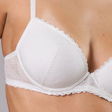 Reggiseno Coppe Imbottite e Ferretto in Pizzo - MILK - DE25