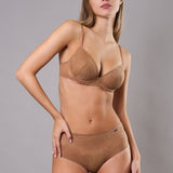 Slip Alto in Pizzo - CARAMELLO - DE30