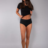 Slip alto in modal (Pack 3 pezzi) - NERO - HU30