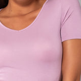 T-shirt scollo a V in modal - MALVA - HU53