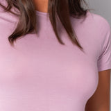 T-shirt girocollo in modal - MALVA - HU54