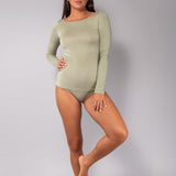 Maglia scollo a barchetta in modal - VERDE MILITARE - HU56