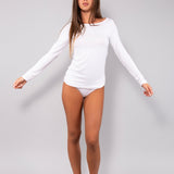 Maglia scollo a barchetta in modal - MILK - HU56