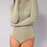 Body collo alto in modal - VERDE MILITARE - HU57