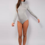 Body collo alto in modal - GRIGIO MELANGE - HU57
