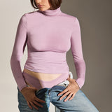 Maglia collo alto in modal - MALVA - HU58