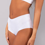 Slip alto in cotone (Pack 3 pezzi) - BIANCO - LT01