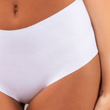 Slip alto in cotone (Pack 3 pezzi) - BIANCO - LT01