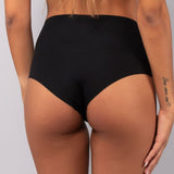 Slip alto in cotone (Pack 3 pezzi) - NERO - LT01