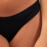 Brasiliana in cotone e pizzo (Pack 3 pezzi) - NERO - LT17