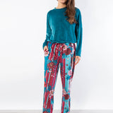 Pantalone con tasche - FLOWERS - CM61