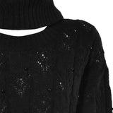 Maglia con collo removibile - NERO - MO50