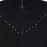 Giacca con collo alto e zip - NERO - SS74