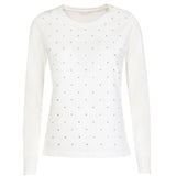 Maglia girocollo con strass - TS50