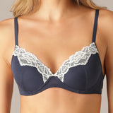 Reggiseno con coppe graduate senza ferretto - BLU - FR23