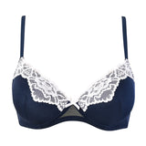 Reggiseno con coppe graduate senza ferretto - BLU - FR23