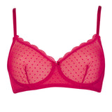 Reggiseno non imbottito con ferretto - ROSSO - LF27