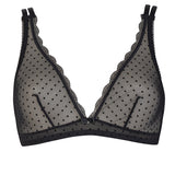 Bralette non imbottita senza ferretto - NERO - LF28