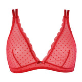 Bralette non imbottita senza ferretto - ROSSO - LF28