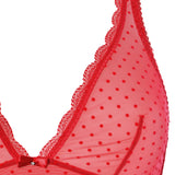 Bralette non imbottita senza ferretto - ROSSO - LF28