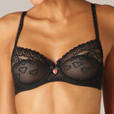 Reggiseno francese con ferretto - NERO - SH22