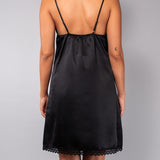 Camicia da notte spallina L. 85 - NERO - A - NERO - BS28