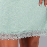 Camicia da notte serafino L 95 - SALVIA MELANGE - A - SALVIA MELANGE - MC27