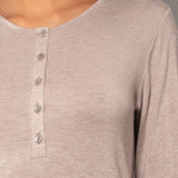 Camicia da notte serafino L 95 - TORTORA MELANGE - A - TORTORA MELANGE - MC27