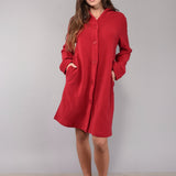 Vestaglia con bottoni - CHERRY - SF72