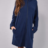 Vestaglia con zip - BLU - SF74