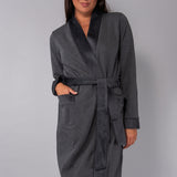 Vestaglia con cintura - PIOMBO MELANGE - SM70