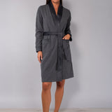 Vestaglia con cintura - PIOMBO MELANGE - SM70