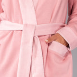 Vestaglia con cintura - ROSA ANTICO - SM70