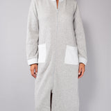 Vestaglia con zip - GRIGIO MELANGE - SM72